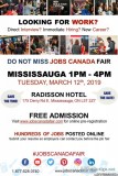 Mississauga Job Fair  March 12th 2019