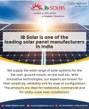 Solar Panel Manufacturers in India