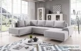 Spacious U-Shaped Sofa