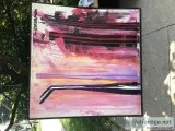 original canvas art artist signature Lederman