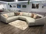 New stylish sofa ready to be picked up