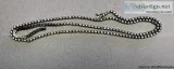 14 kt white gold diamond tennis necklace