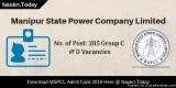 MSPCL Call Letter 2019 Download For 285 Group C and D Vacancies