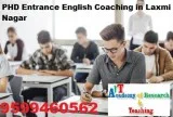 Phd entrance english coaching in laxmi n