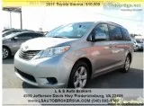 2011 TOYOTA SIENNA LE 8 PASSENGER MINIVAN