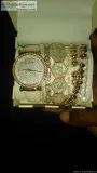 Women s name brand desginer watch and rose gold bracelet sets