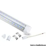T8 4ft V Shape LED Tube 30W Integrated 6500k Clear 4000 Lumens