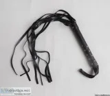 Leather FloggerWhip Tickler Role Play Hen Party or Fancy Prop