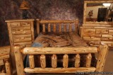 Cedar Log Bed Queen