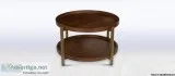 Buy Brown Leather Ottoman Coffee Table Online by Oye Turtle