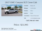 2017 GMC Canyon SLT Crew Cab - 21995