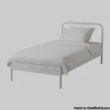 Bed white with Mattress