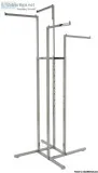 4 Way Heavy Duty Steel Store Display Clothing Racks