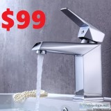 Modern Bathroom Faucet Chrome Polished Lead Free CUPC Certified