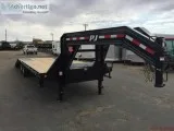 Gooseneck with Hydraulic Dovetail PJ Trailers LY302