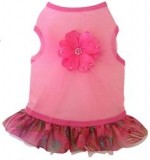 Designer pet products Vintage Pink Rose Dress