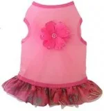Designer pet products Vintage Pink Rose Dress