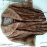 Real Mink Fur Shawl