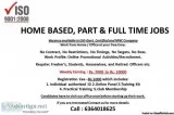 &bullAvailable Part time  full time work at Top M.N.C company