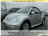 2003 VOLKSWAGEN NEW BEETLE GLS CONVERTIBLELEA THER