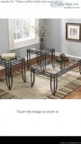 Glass Coffee Table and End Tables
