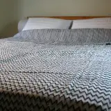 Silver Waves  Double King Size Quilts  Natural Quilts