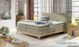 New wooden Aline bed frame with mattress