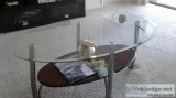 Glass coffee table