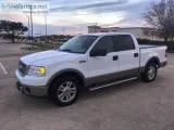 2006 Ford F-150 Lariat White Pickup Truck