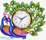 Peacock Wall Hanging Clock