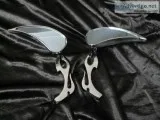 Custom Tear Drop Chrome Mirror Set