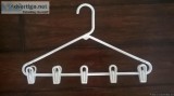 WHITE PLASTIC HANGER CLIPS-24