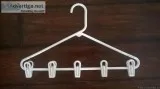 WHITE PLASTIC HANGER CLIPS-24