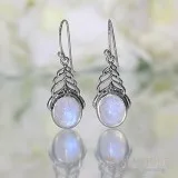 Moonstone Earring - SECRET LEAVES - GSJ