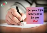 Get your ESA letter online for just 89