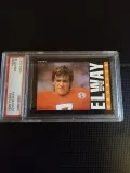 1985 TOPPS JOHN ELWAY PSA GRADED NM-MT 8
