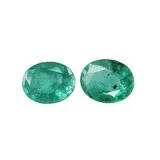 1.10 ct 4.5x3.5x2.7 mm Oval Green Brazilian Emerald- Rasav Gems