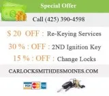 Car Locksmith Des Moines WA
