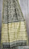 elegant Chanderi gicha border saree with blouse