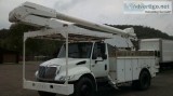 2003 INTERNATIONAL 4300 DT466 HD BUCKET TRUCK