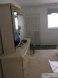 Modern dresser with mirror top