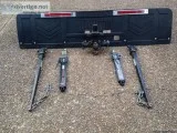 Trailer Hitch Torsion Bars 2 anti-sway bars and mudflap