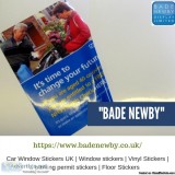 Use Car Window Stickers for Advertising - Bade Newby