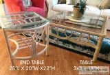BEAUTIFUL Rattan Coffee Table End Table