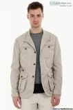 Lightweight Beige Buttoned Jacket