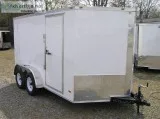 Cargo Trailer for sale 7  x12  White Exterior trailer NEW