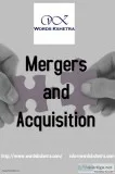 Merger and acquisition services
