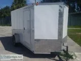 Trailer with Side Door for SALE  6ft. x 14 New White