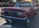 1990 FORD F450 ROLL BACK TRUCK 0225