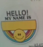 Button Name tags 2 14&quot Pin-Backyardveclam p Down 